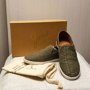 Joie Kidmore leather slip ons,Flint colour, 7.5